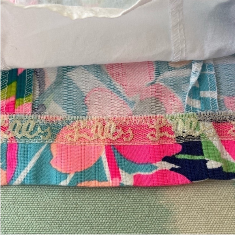 Lilly Pulitzer Cathy Shift Dress Exotic Garden Print Sleeveless 0 - Picture 6 of 12